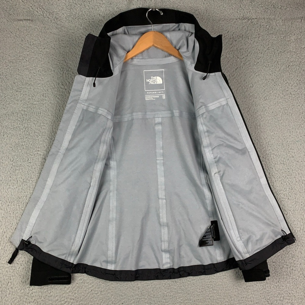 The North Face Rain Jacket Womens XS Black Dryzzle Flex FutureLight Shell Hooded - Picture 5 of 12
